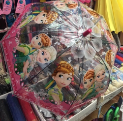 AZ зонт детский прозрачный с рисунками 029
